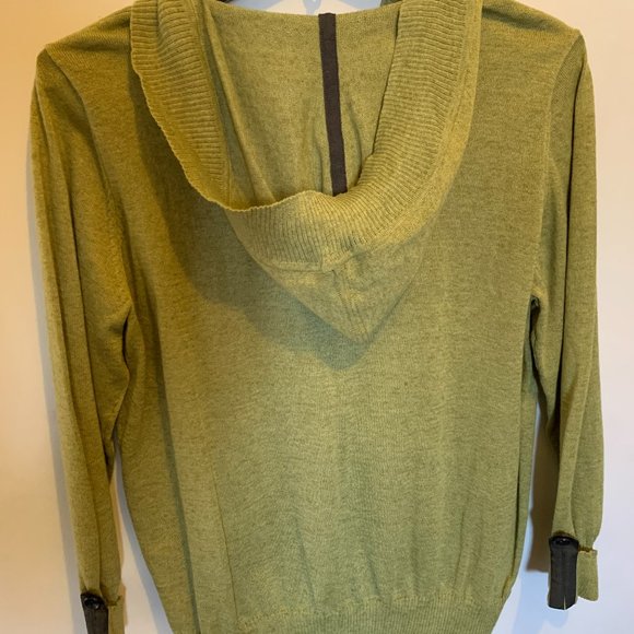 CAbi Light-weight Hooded Sweater - w/black accents (size L but fits like a Med) - Picture 2 of 4